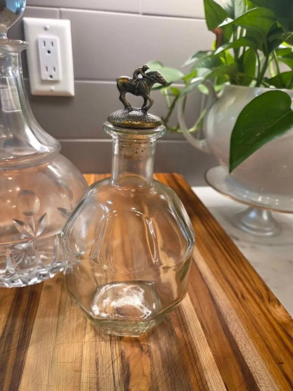 3 decanters or bottles